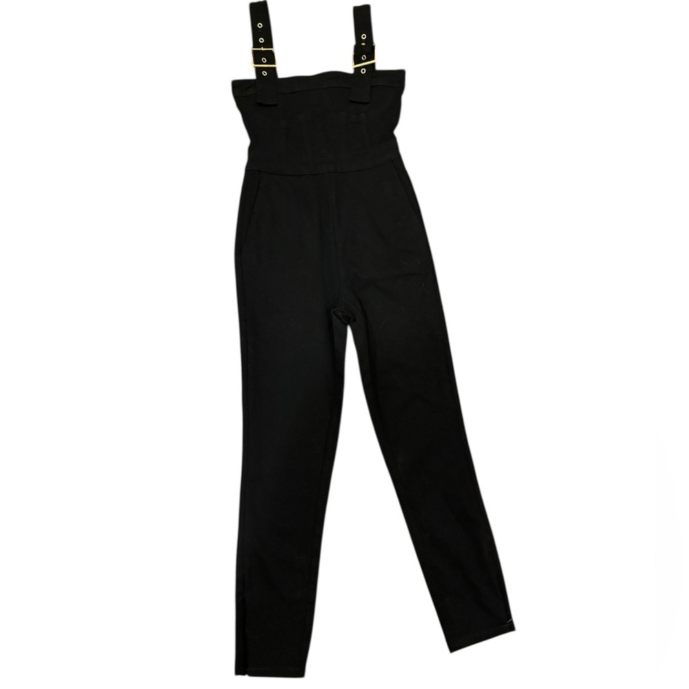 WeWoreWhat Black High-Waist Jumpsuit